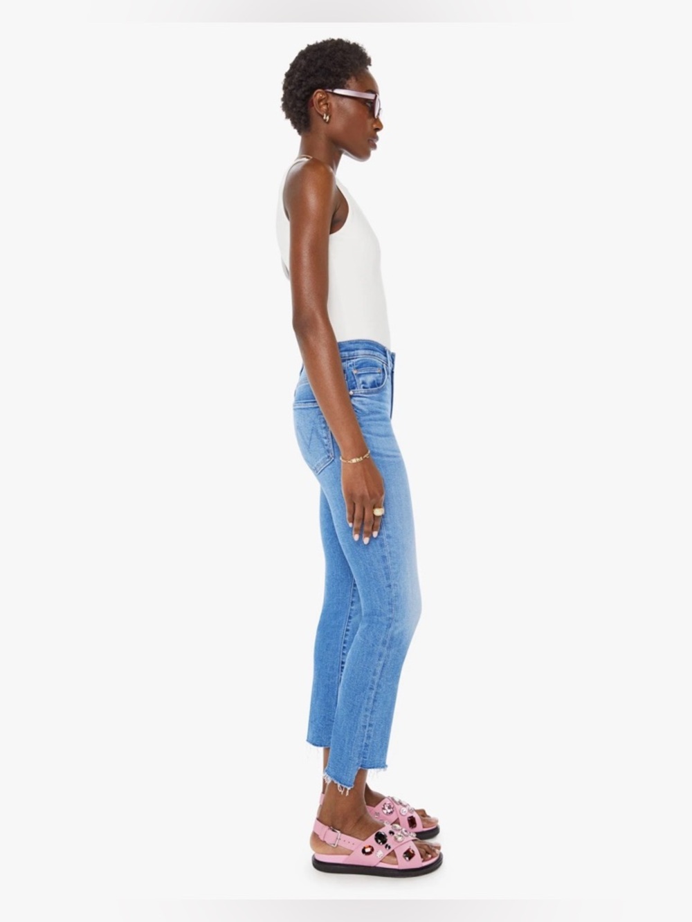 NWOT Mother The Insider Crop Step Fray~ Hey Sun - Picture 5 of 5